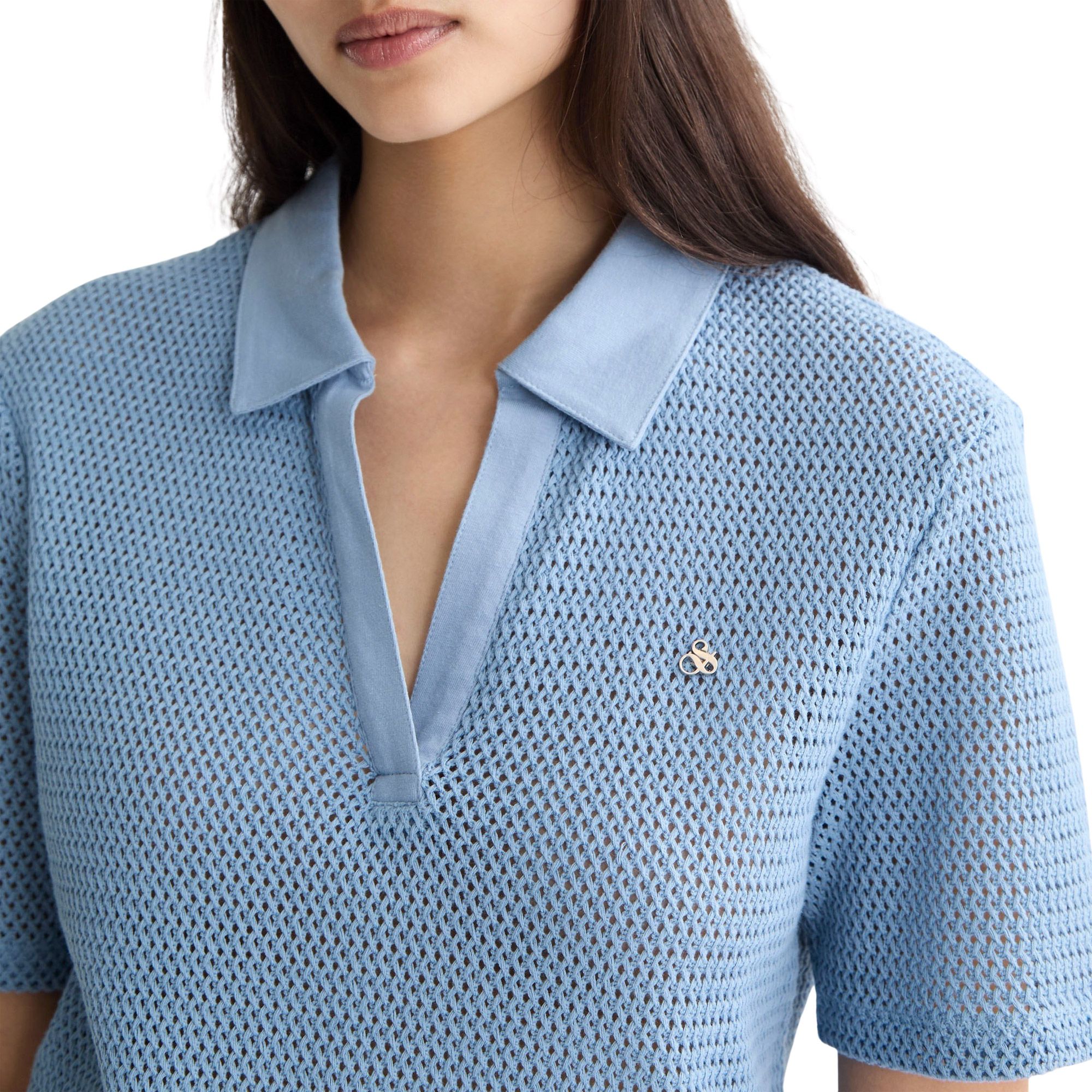 Scotch & Soda Crochet Polo shirt Women | Plutosport